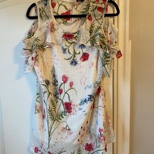 Floral tank, Roz and Ali, too shoulder, XL